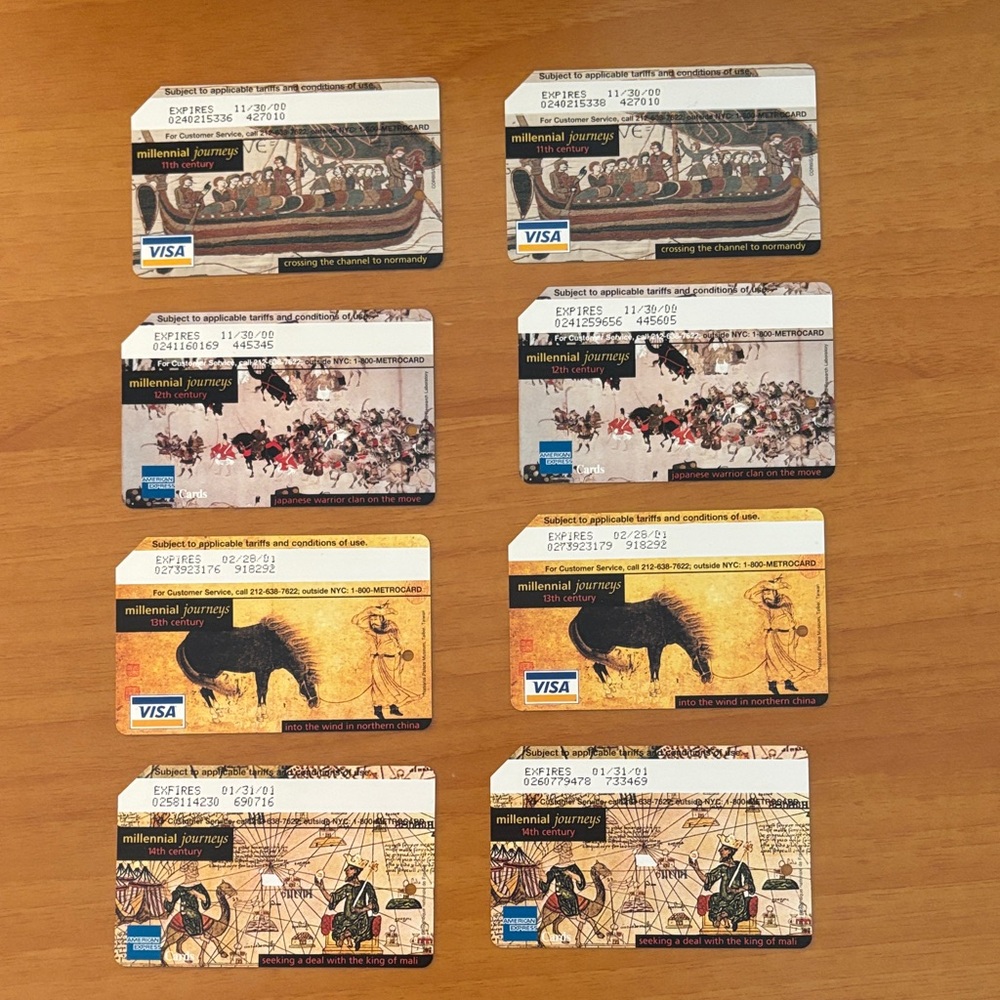 New York City MetroCards.